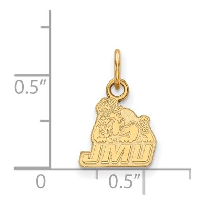 James Madison University 10K Yellow Gold Extra Small Pendant – view 2