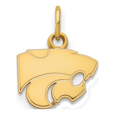 Kansas State University 10K Yellow Gold Wildcat Extra Small Pendant