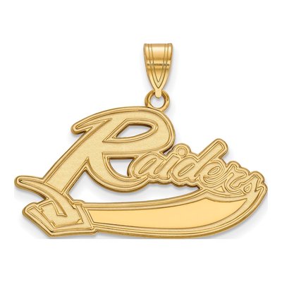 Mt Union College 10K Yellow Gold Large Raiders Pendant