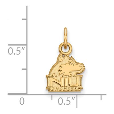 Northern Illinois University 10K Yellow Gold N-I-U Huskies Extra Small Pendant – view 2