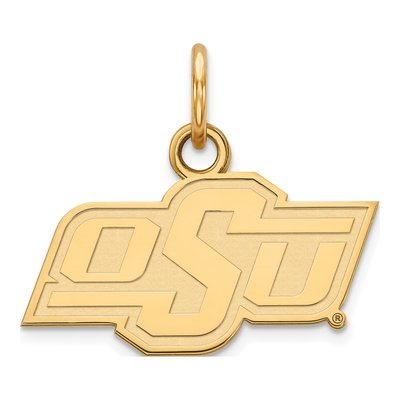 Oklahoma State University 10K Yellow Gold O-S-U Extra Small Pendant