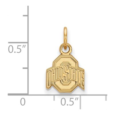 Ohio State University 10K Yellow Gold Extra Small Pendant – view 2
