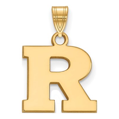 Rutgers University 10K Yellow Gold Small Letter R Pendant