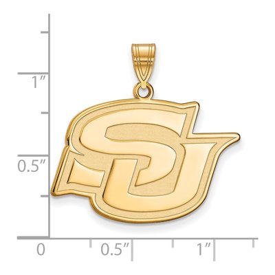 Southern University 10K Yellow Gold Jaguars Large Pendant – view 3