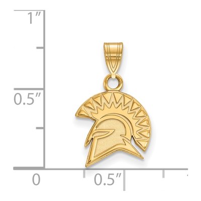 San Jose State University 10K Yellow Gold San Spartan Small Pendant – view 2