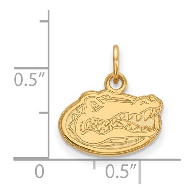 University of Florida 10K Yellow Gold Gator Extra Small Pendant – view 2