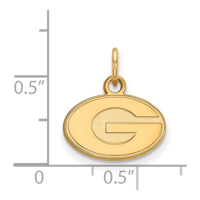University of Georgia 10K Yellow Gold Extra Small Letter G Pendant – view 2