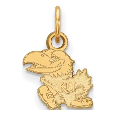 University of Kansas 10K Yellow Gold Jayhawk Extra Small Pendant