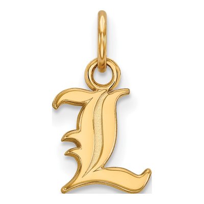 University of Louisville 10K Yellow Gold Extra Small Letter L Pendant