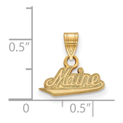 University of Maine 10K Yellow Gold Small Pendant – view 2