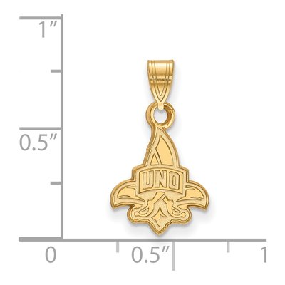 University of New Orleans 10K Yellow Gold Small Pendant – view 2