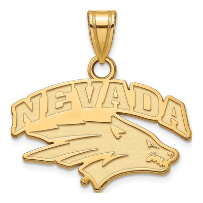 University of Nevada 10K Yellow Gold Reno Small Pendant
