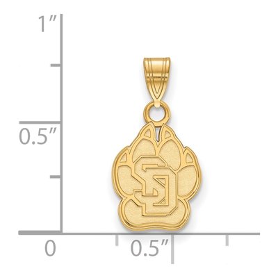 University of South Dakota 10K Yellow Gold Small Pendant – view 2