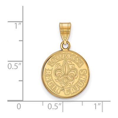 University of Louisiana at Lafayette 10K Yellow Gold Medium Pendant – view 2