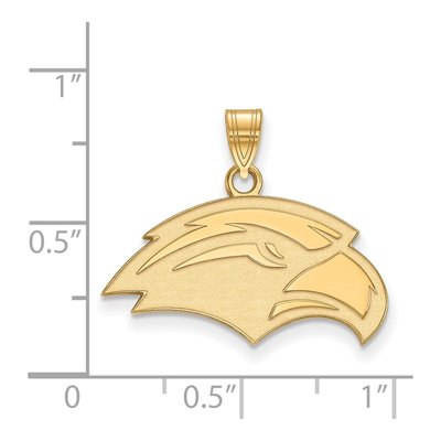 University of Southern Mississippi 10K Yellow Gold USM Eagle Small Pendant – view 2