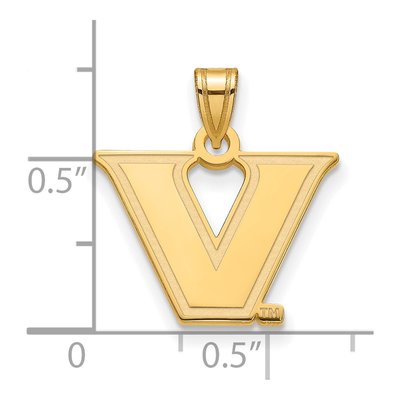 Vanderbilt University 10K Yellow Gold Small Pendant – view 2