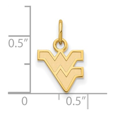 West Virginia University 10K Yellow Gold Extra Small Pendant – view 2