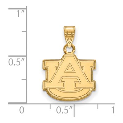 Auburn University 10K Yellow Gold A-U Small Pendant – view 2