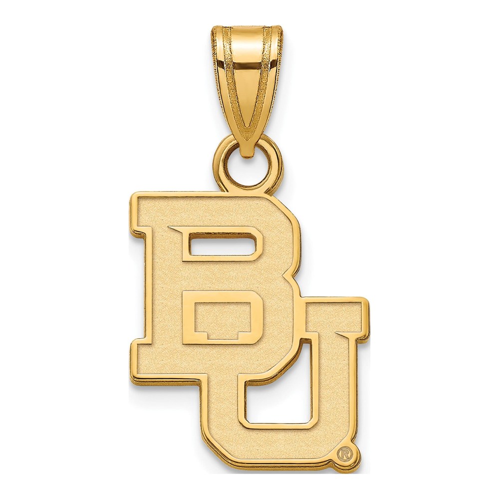Baylor University 10K Yellow Gold Bears Small Pendant