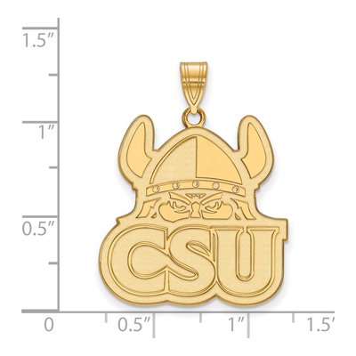 Cleveland State University 10K Yellow Gold Extra Large Pendant – view 2