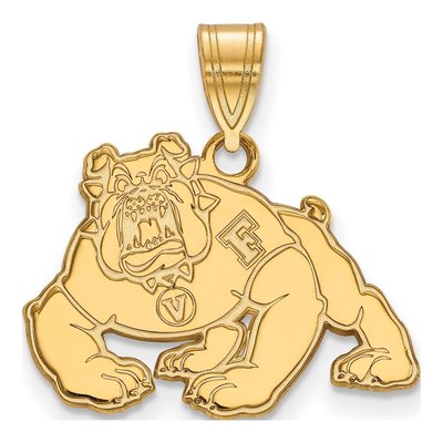 California State University Fresno 10K Yellow Gold Medium Bulldog Pendant
