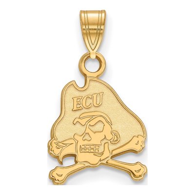 East Carolina University 10K Yellow Gold Small Pirate Pendant