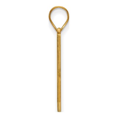 East Tennessee State University 10K Yellow Gold Shield Large Letter E Pendant – view 2