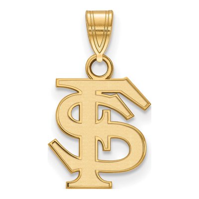 Florida State University 10K Yellow Gold F-S Small Pendant