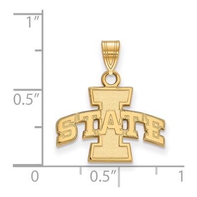 Iowa State University 10K Yellow Gold Small Pendant – view 2