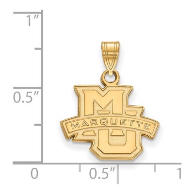 Marquette University 10K Yellow Gold Small Pendant – view 2