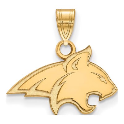 Montana State University 10K Yellow Gold Bobcat Small Pendant