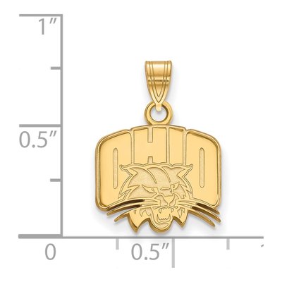 Ohio University 10K Yellow Gold Small Pendant – view 2