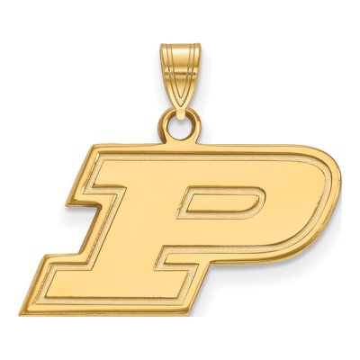 Purdue University 10K Yellow Gold Small Letter P Pendant