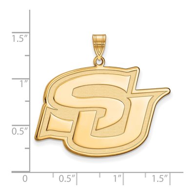 Southern University 10K Yellow Gold Extra Large Jaguars XL Pendant – view 3