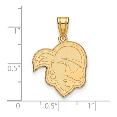 Seton Hall University 10K Yellow Gold Large Pirates Pendant – view 2