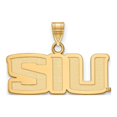 Southern Illinois University 10K Yellow Gold S-I-U Small Pendant