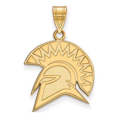 San Jose State University 10K Yellow Gold Large San Spartan Pendant