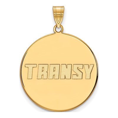 Transylvania University 10K Yellow Gold Extra Large Disc Pendant