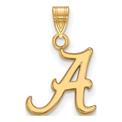 University of Alabama 10K Yellow Gold Small Letter A Pendant