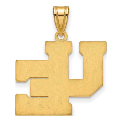 University of Evansville 10K Yellow Gold Large Aces Pendant – view 4