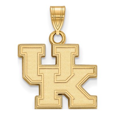 University of Kentucky 10K Yellow Gold U-K Small Pendant