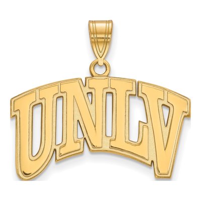 University of Nevada Las Vegas 10K Yellow Gold Of Las U-N-L-V Large Pendant