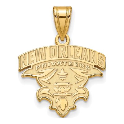 University of New Orleans 10K Yellow Gold U-N-O Medium Pendant