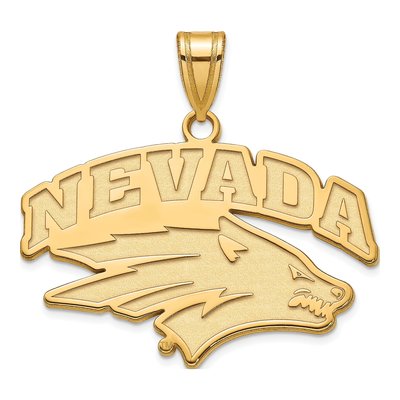 University of Nevada 10K Yellow Gold Reno Large Pendant