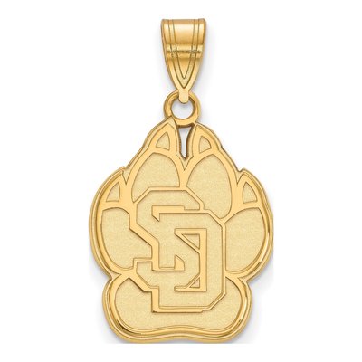 University of South Dakota 10K Yellow Gold Large Pendant