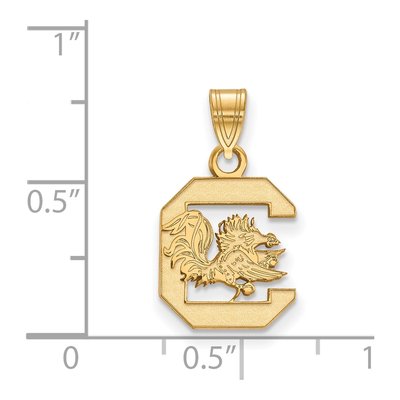 University of South Carolina 10K Yellow Gold Small Pendant – view 2