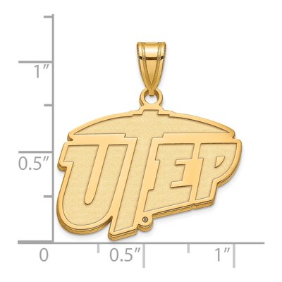 University of Texas at El Paso 10K Yellow Gold Large Pendant – view 2