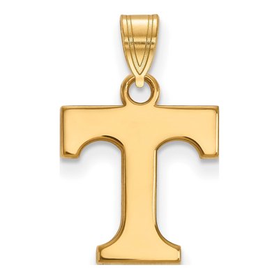 University of Tennessee 10K Yellow Gold Small Letter T Pendant