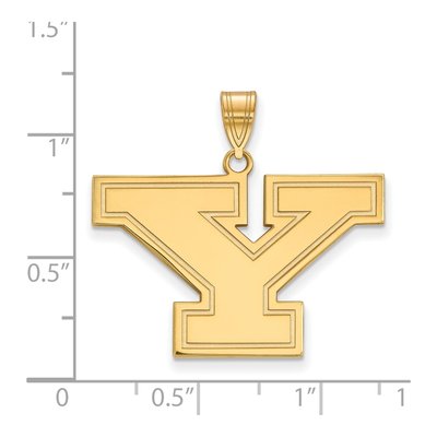 Youngstown State University 10K Yellow Gold Large Letter Y Pendant – view 2