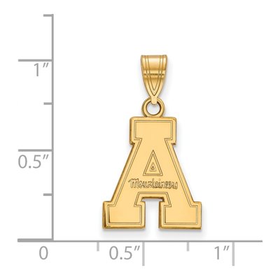 Appalachian State University 10K Yellow Gold Medium Pendant – view 2